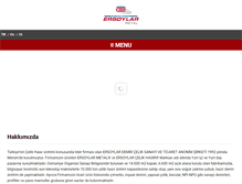 Tablet Screenshot of ersoylarmetal.com